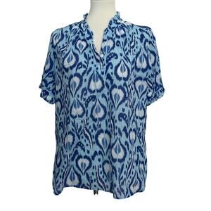 Banjanan Ikat Bosphorus Print Blouse